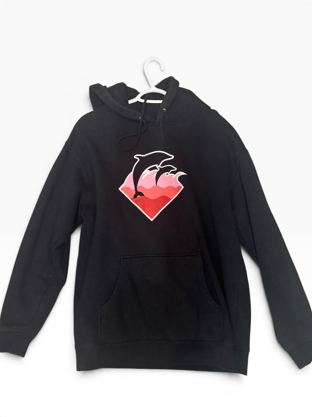 Pink Dolphin Graphic Hoodie